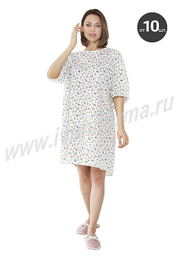 Сорочка женская для пациента на завязках арт. ТР-30-06-БЗ